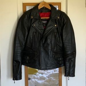 Straight to Hell Ladies Defector black leather jacket. Never been worn.